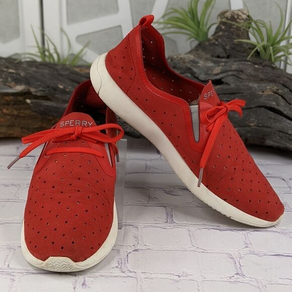 Sperry Top-Sider Red Swell Emmy Perforated Sneaker - Picture 1 of 10